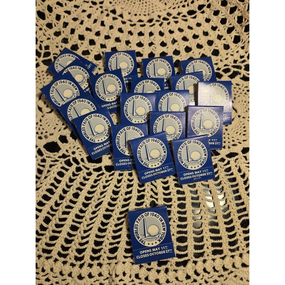 Vintage World's Fair Of 1940‎ In New York Matchbook Lot - 20 Books